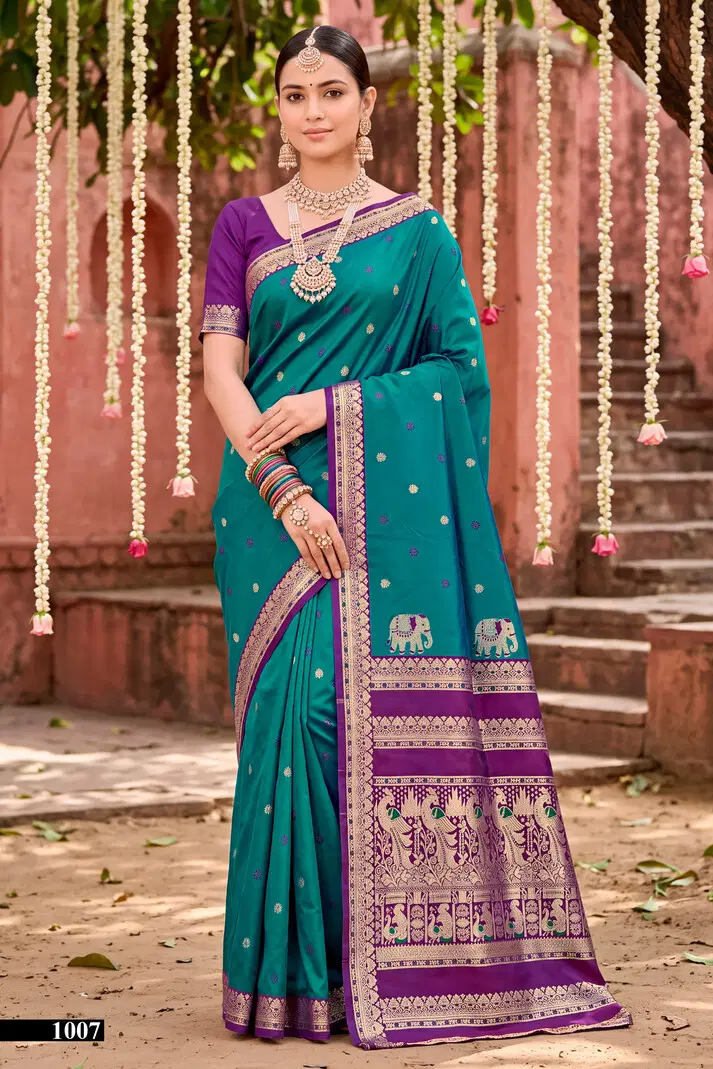 Saroj Usha Silk Vol 1 Wholesale Soft Silk Saree Collection — Wholesale Sarees, Saroj Saree wholesale from Surat — view 4
