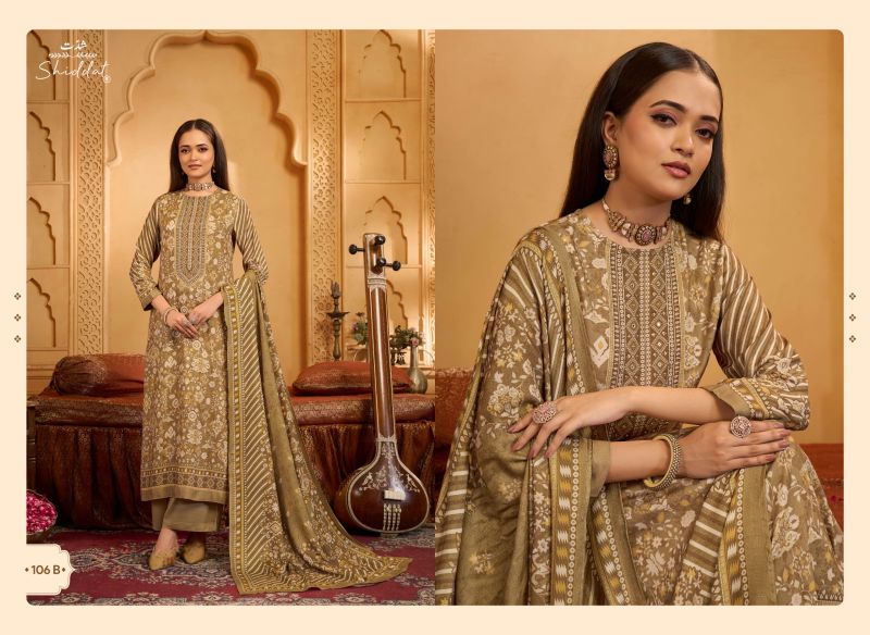 Shiddat Calista 106 Viscose Pashmina Digital Print Designer Salwar Kameez Catalog — Wholesale Salwar Suits, Shiddat wholesale from Surat — Photo 4