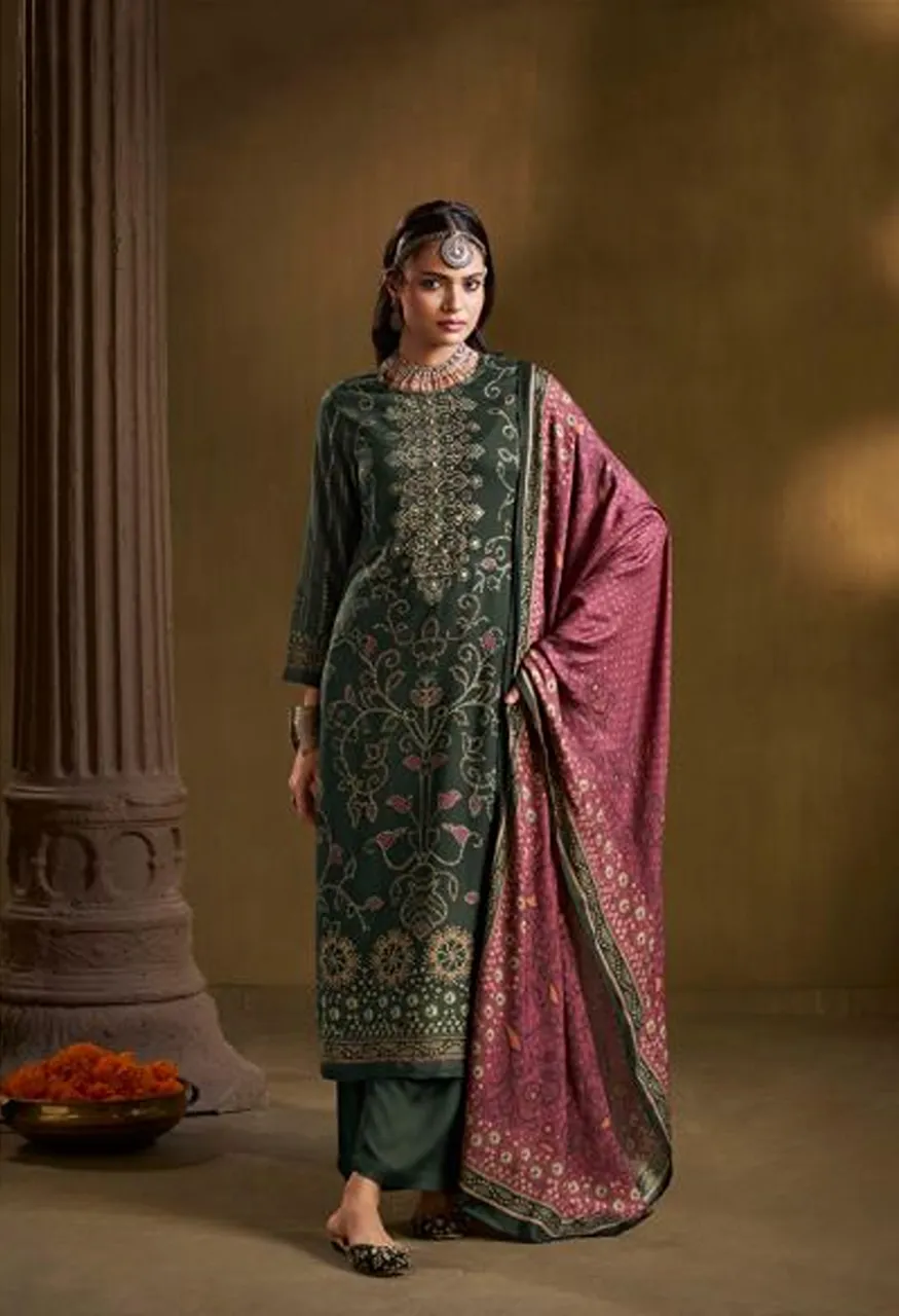 Shiddat Calista 117 Viscose Pashmina Digital Print Designer Salwar Kameez Collection — Wholesale Salwar Suits, Shiddat wholesale from Surat — Photo 3