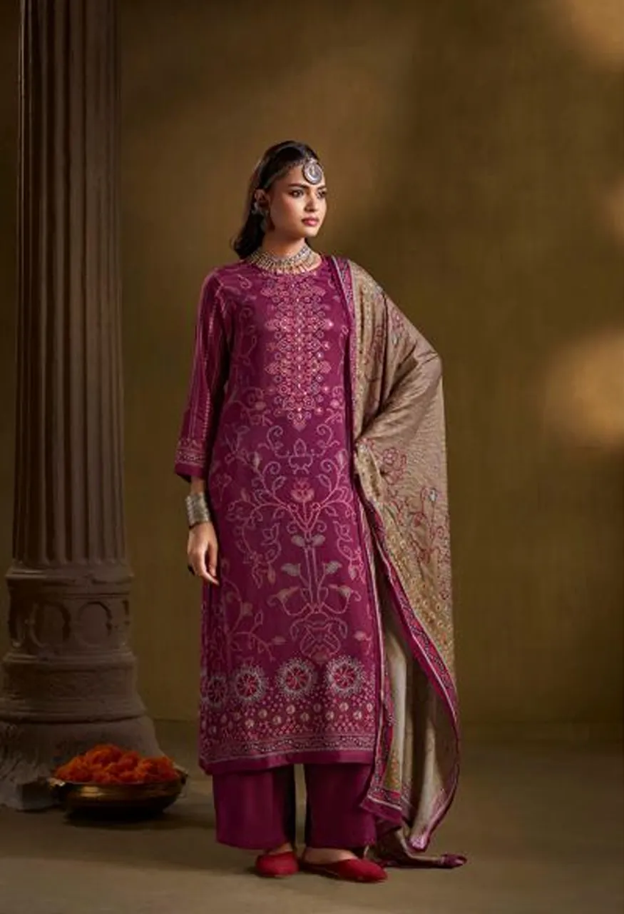 Shiddat Calista 117 Viscose Pashmina Digital Print Designer Salwar Kameez Collection — Wholesale Salwar Suits, Shiddat wholesale from Surat — Photo 2