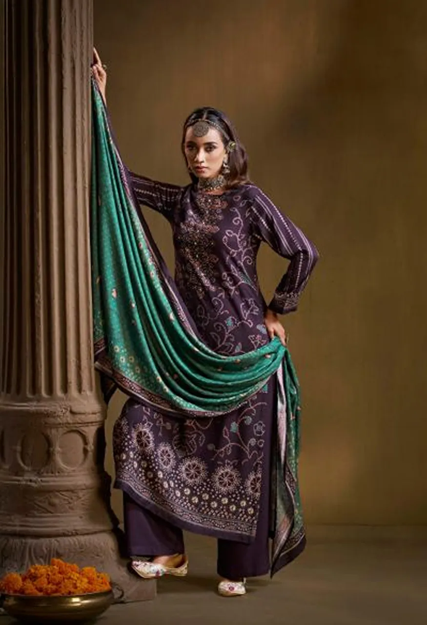 Shiddat Calista 117 Viscose Pashmina Digital Print Designer Salwar Kameez Collection — Wholesale Salwar Suits, Shiddat wholesale from Surat — Photo 4