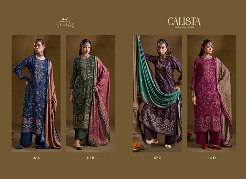 Shiddat Calista 117 Viscose Pashmina Digital Print Designer Salwar Kameez Collection — Wholesale Salwar Suits, Shiddat wholesale from Surat — Photo 6