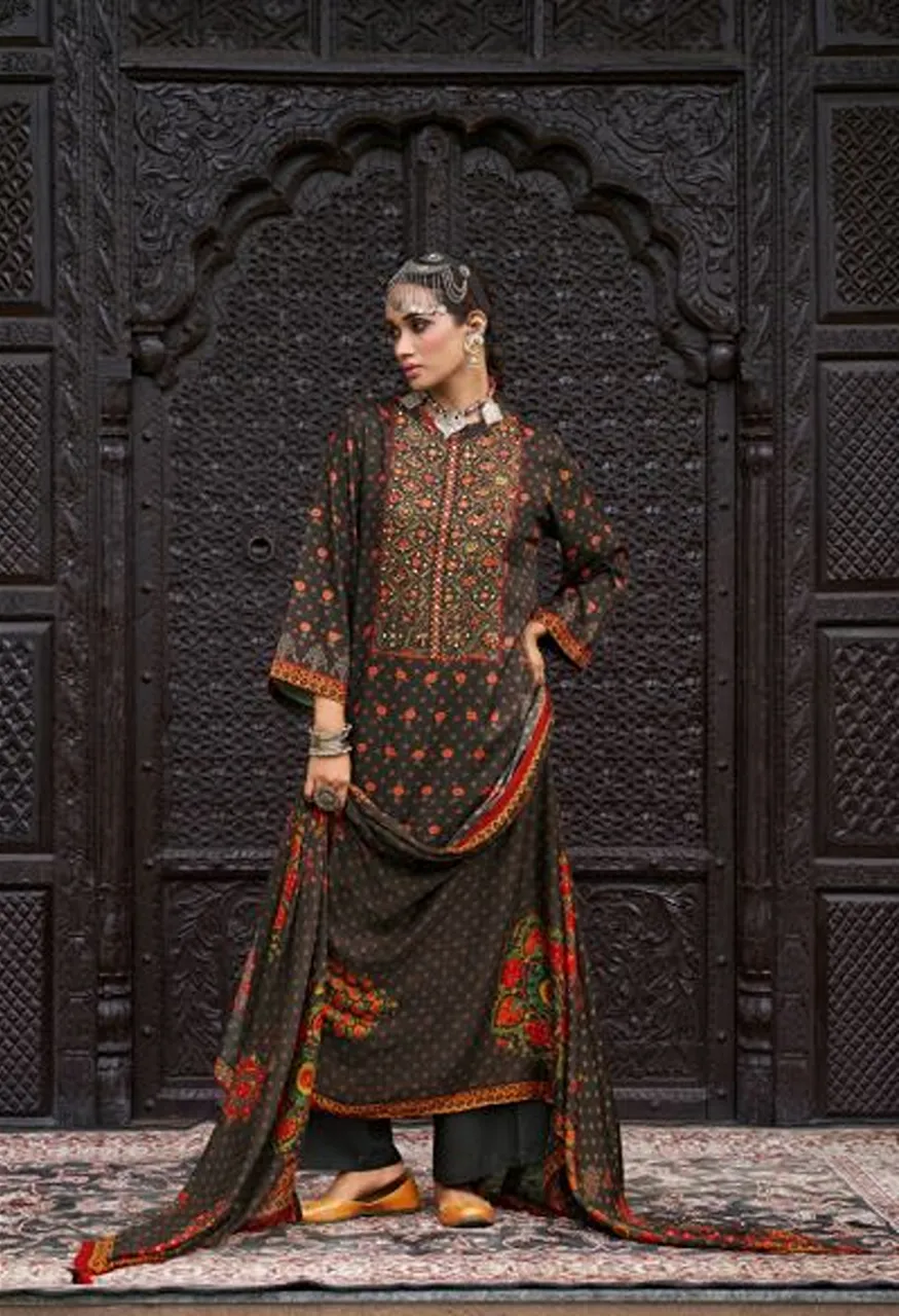 Shiddat Castiel 102 Viscose Pashmina Beads Work Designer Salwar Kameez Catalog — Wholesale Salwar Suits, Siddharth Fashion wholesale from Surat — view 5