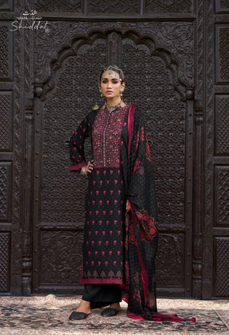 Shiddat Castiel 102 Viscose Pashmina Beads Work Designer Salwar Kameez Catalog — Wholesale Salwar Suits, Siddharth Fashion wholesale from Surat — view 3