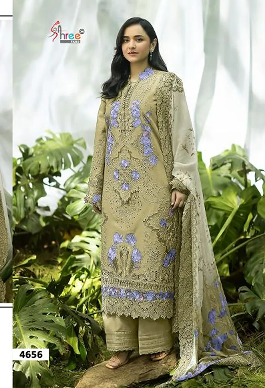 Shree Elaf Premium Vol 3 Cotton Dupatta Cotton Embroidered Salwar Kameez Catalog — Wholesale Salwar Suits, Shree Fabs wholesale from Surat — Photo 6