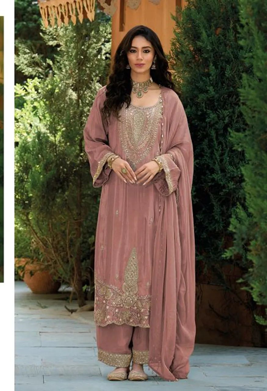 Shree Sr 2714 A To D Readymade Viscose Tissue Beats Work Salwar Kameez Catalog — Wholesale Salwar Suits, Shree Fabs wholesale from Surat — Photo 3