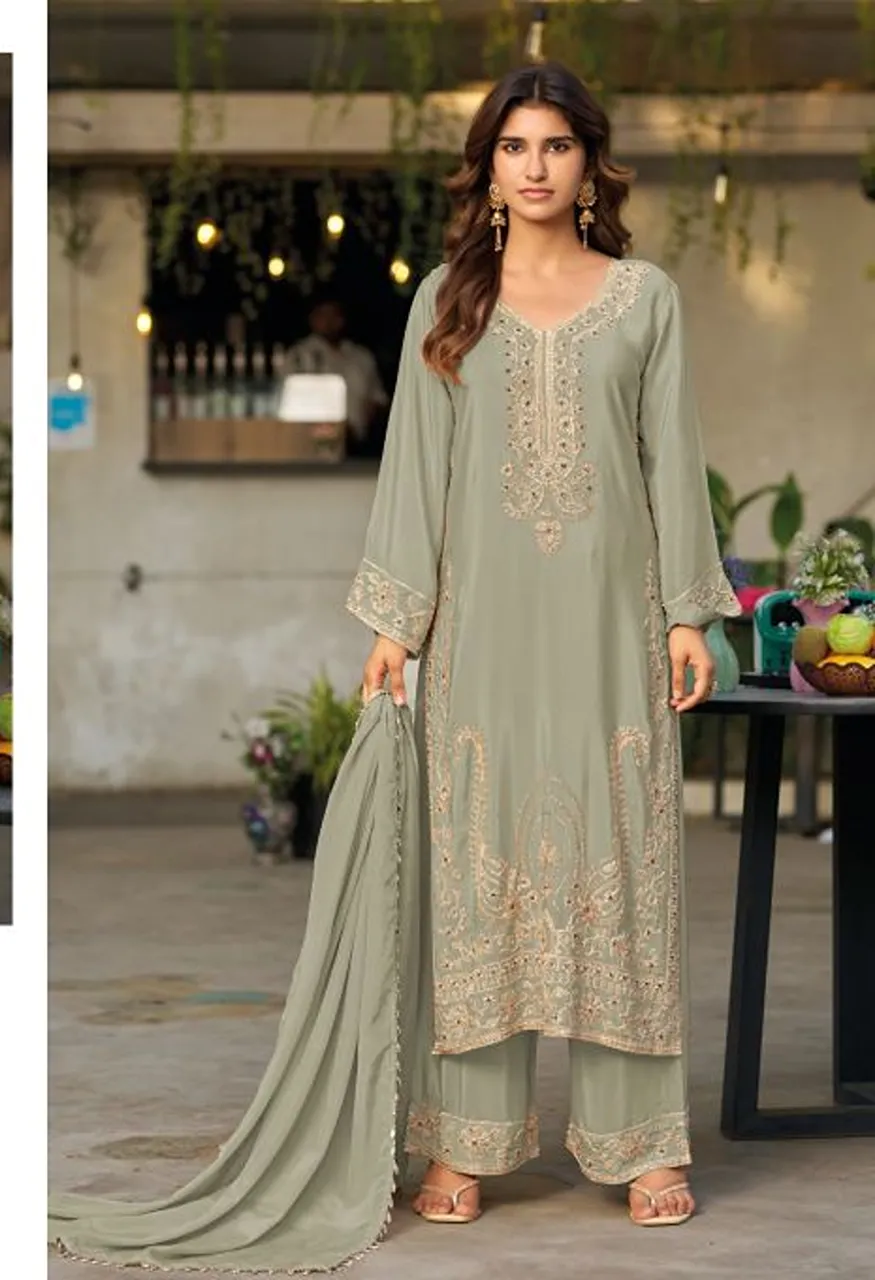 Shree Sr 2788 A To D Pakistani Viscose Crepe Silk Beads Work Salwar Kameez Catalog — Wholesale Salwar Suits, Shree Fabs wholesale from Surat — Photo 3