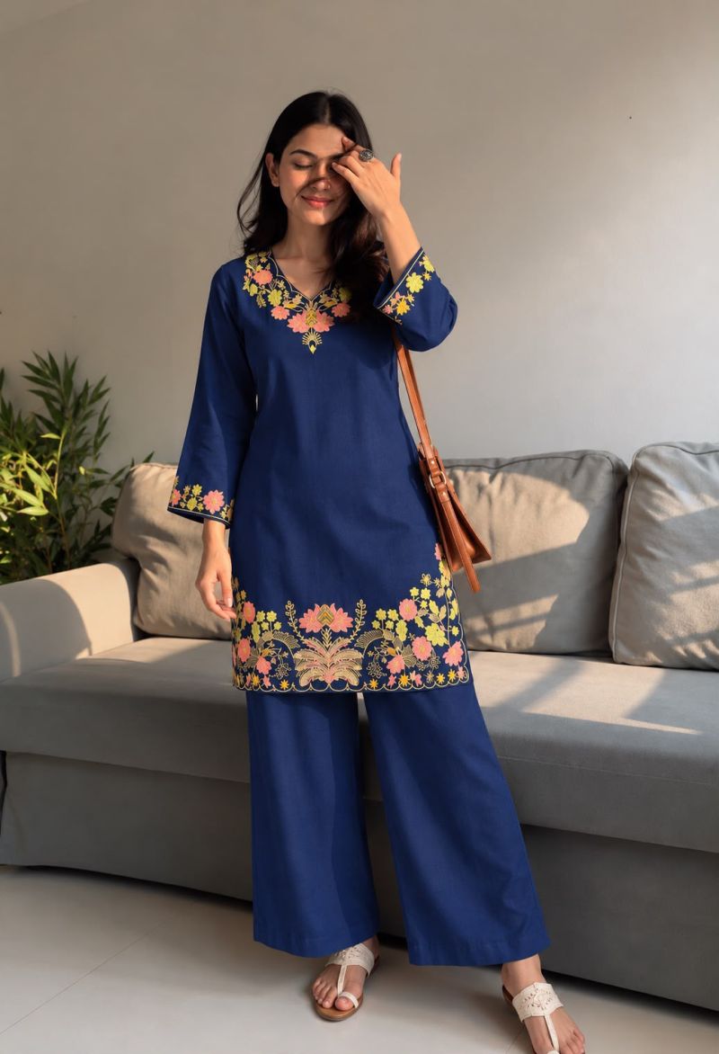 Stylo Vol 1 Wholesale Rayon Embroidered Fancy Co Ord Set Catalog — Co Ord Sets wholesale, Vardan Ethnic wholesale from Surat — Photo 2