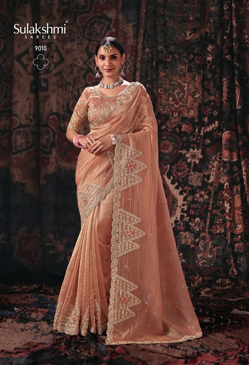 Sulakshmi Isha Designer Saree Collection Heavy Work Floral Sarees — Saree, Sulakshmi wholesale from Surat — Photo 2