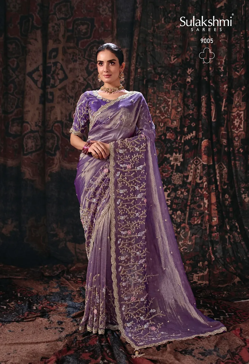Sulakshmi Isha Designer Saree Collection Heavy Work Floral Sarees — Saree, Sulakshmi wholesale from Surat — Photo 6