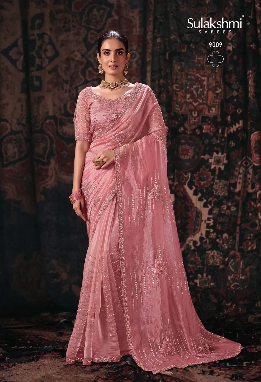 Sulakshmi Isha Designer Saree Collection Heavy Work Floral Sarees — Saree, Sulakshmi wholesale from Surat — Photo 4