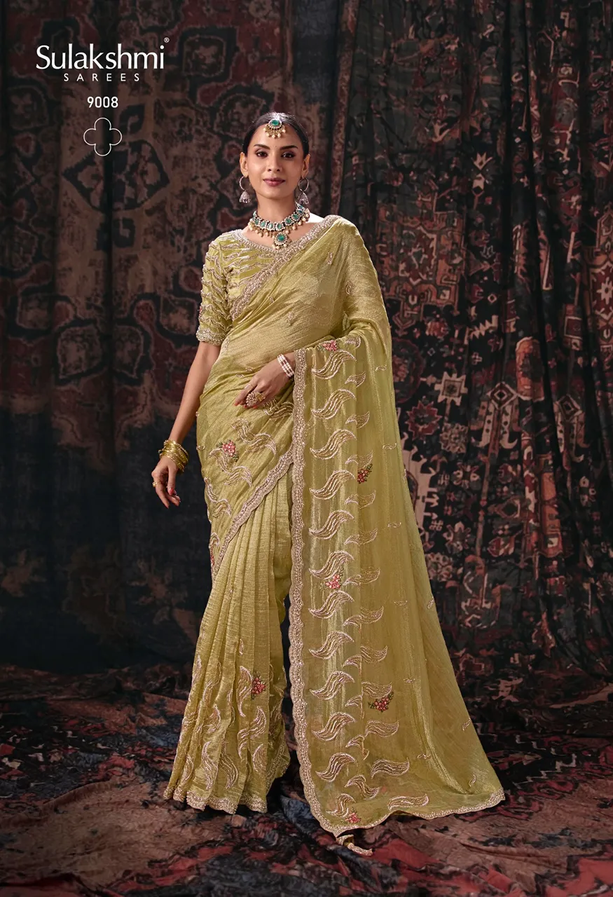 Sulakshmi Isha Designer Saree Collection Heavy Work Floral Sarees — Saree, Sulakshmi wholesale from Surat — Photo 3