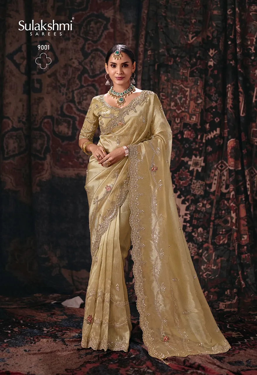 Sulakshmi Isha Designer Saree Collection Heavy Work Floral Sarees — Saree, Sulakshmi wholesale from Surat — Photo 11