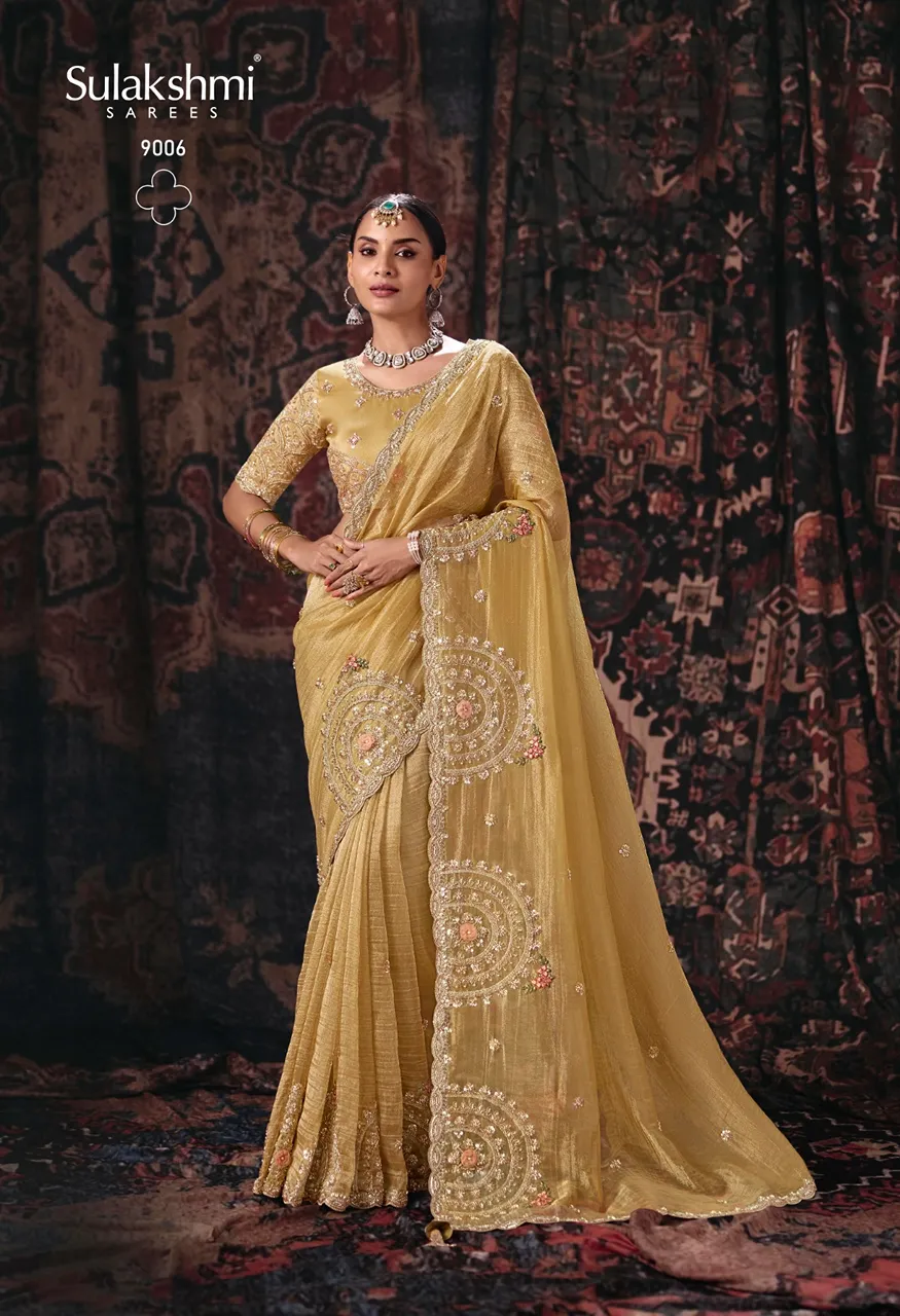 Sulakshmi Isha Designer Saree Collection Heavy Work Floral Sarees — Saree, Sulakshmi wholesale from Surat — Photo 7