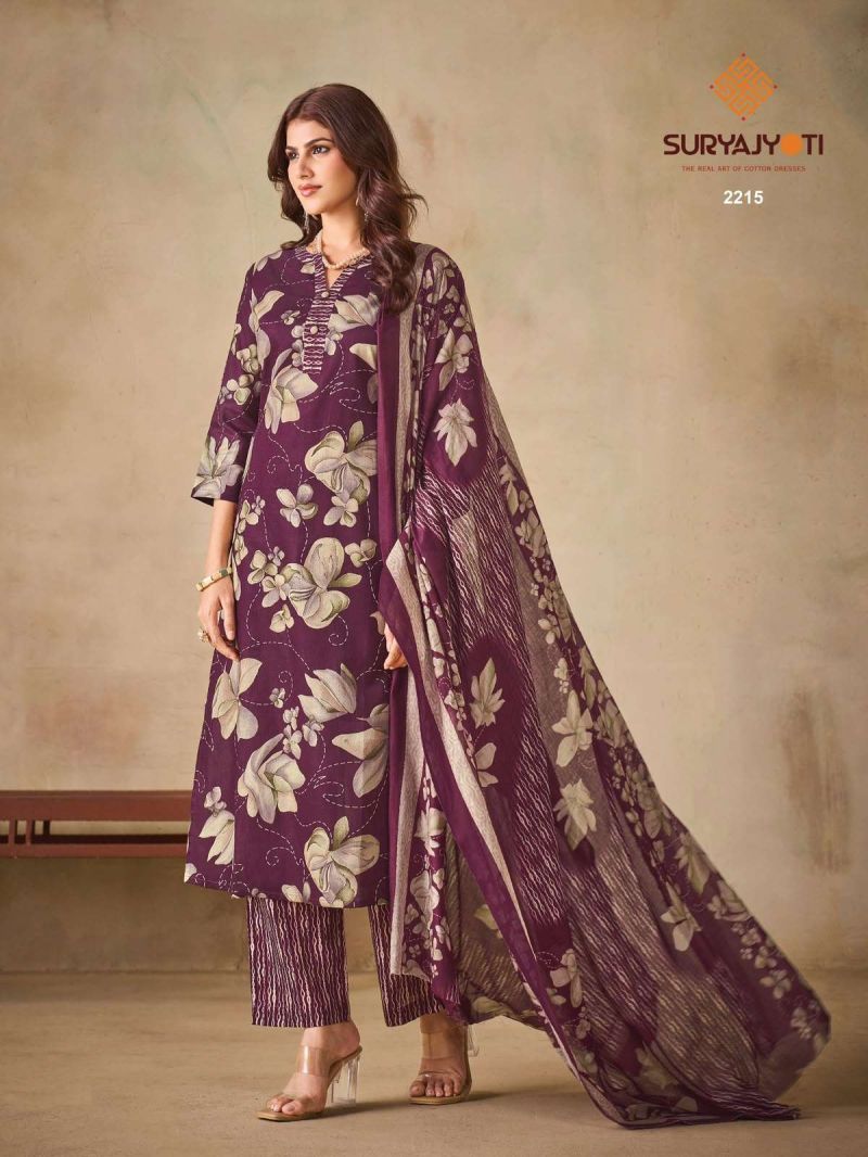 Suryajyoti Zion Cotton Vol 22 Cotton Printed Kurti With Bottom Dupatta Catalog — Wholesale Kurtis, Suryajyoti wholesale from Surat — Photo 9