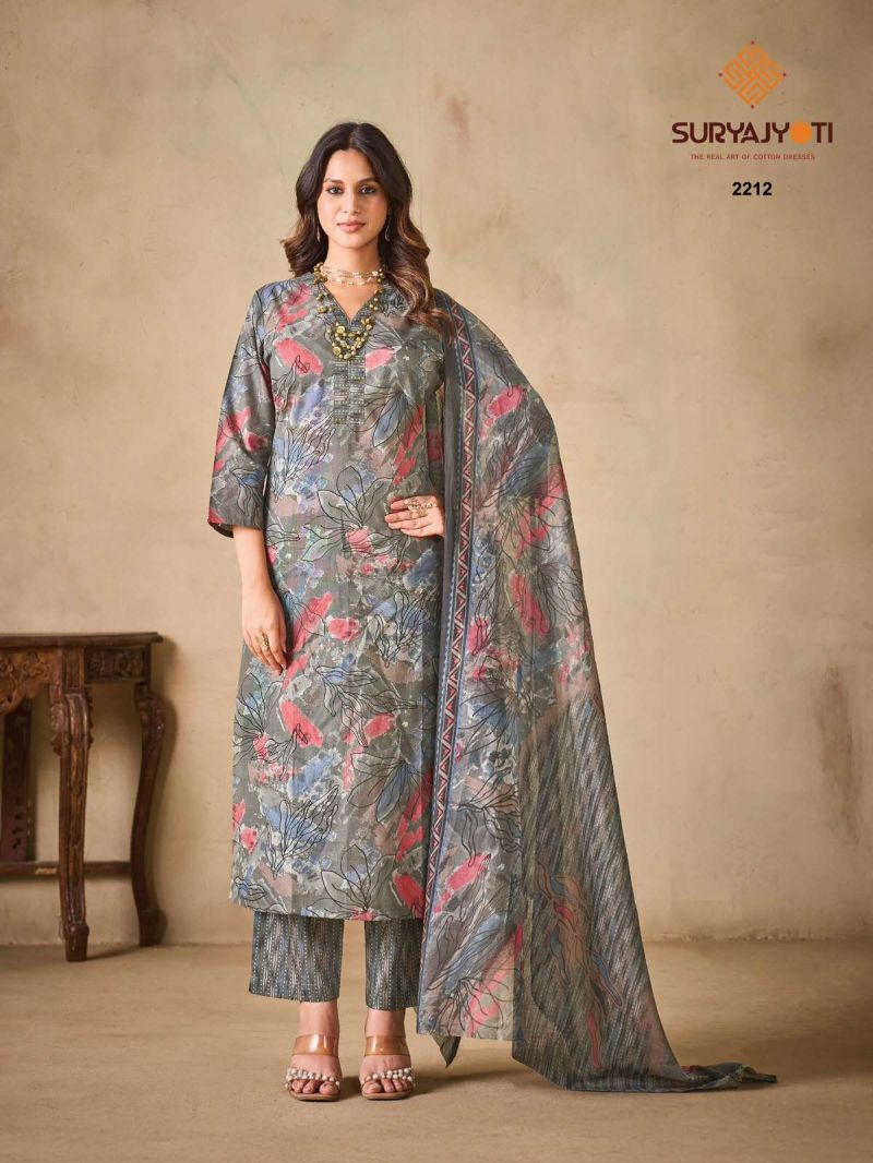 Suryajyoti Zion Cotton Vol 22 Cotton Printed Kurti With Bottom Dupatta Catalog — Wholesale Kurtis, Suryajyoti wholesale from Surat — Photo 11