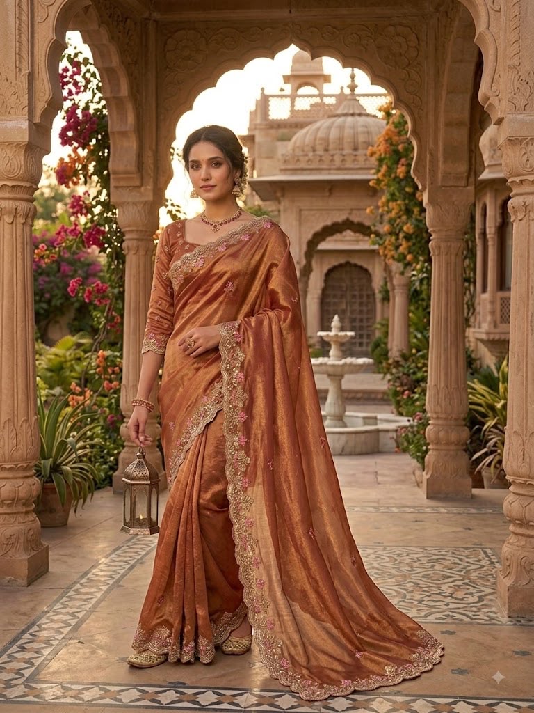 Sw Kanishka Vol 1 Nc Moss Embroidered Designer Saree Catalog — Festival Sarees, Vardan Ethnic wholesale from Surat — Photo 4
