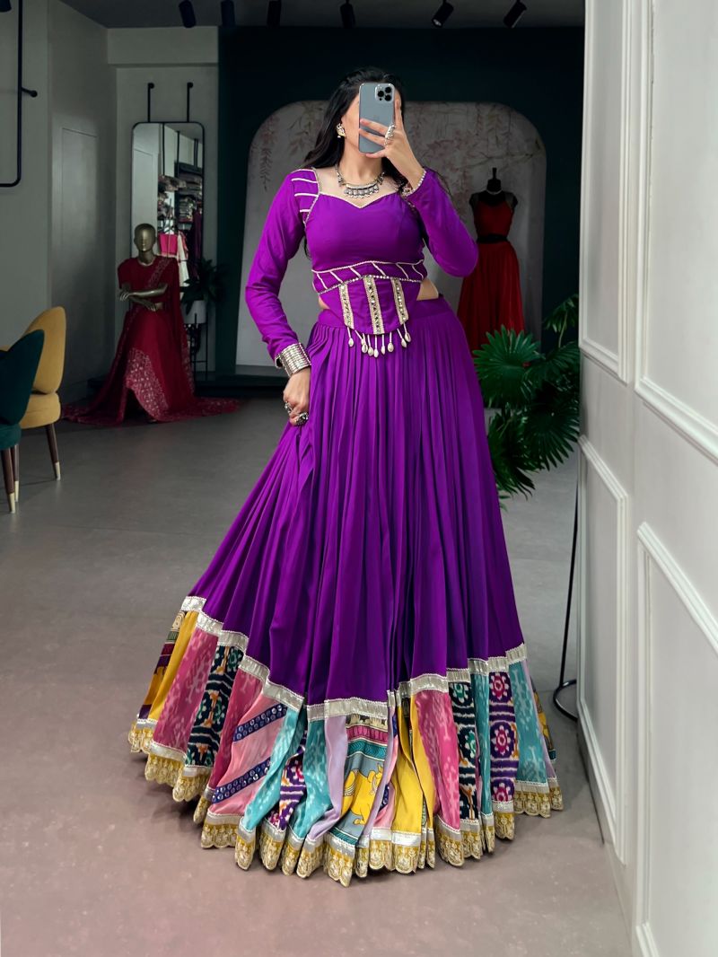 Taraa L 1730 Rayon Multicolor Traditional Lehenga Choli Collection — Lehenga, Vardan Ethnic wholesale from Surat — Photo 4