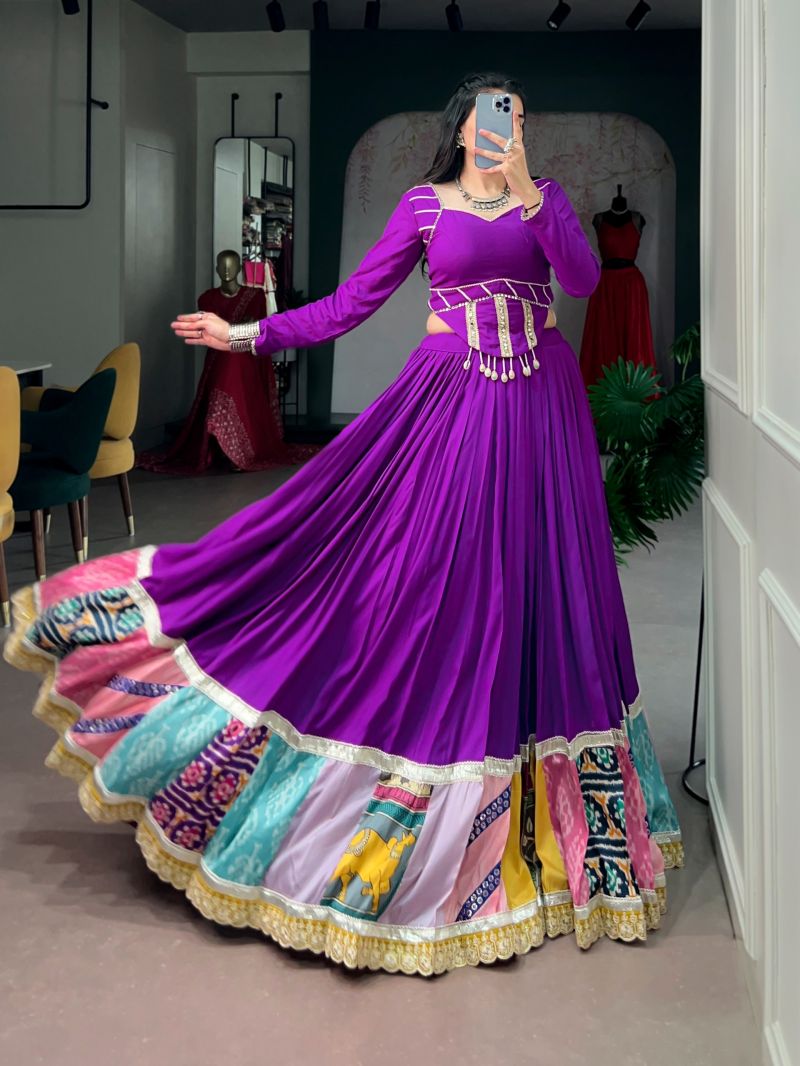 Taraa L 1730 Rayon Multicolor Traditional Lehenga Choli Collection — Lehenga, Vardan Ethnic wholesale from Surat — Photo 3