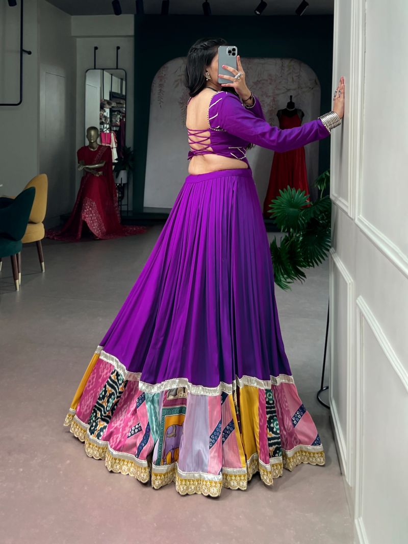 Taraa L 1730 Rayon Multicolor Traditional Lehenga Choli Collection — Lehenga, Vardan Ethnic wholesale from Surat — Photo 6