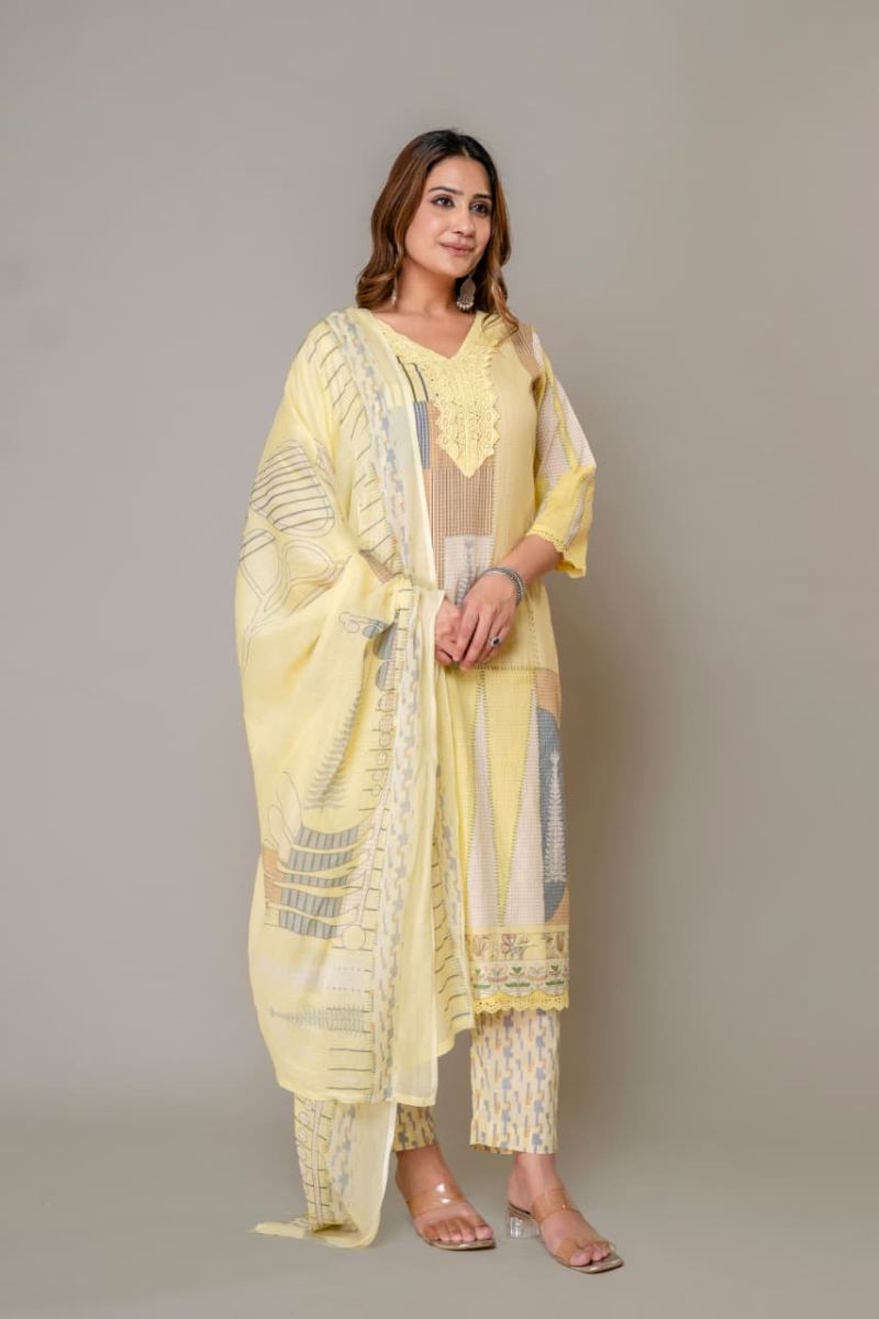 Tlc Vol 181 Cotton Printed Fancy Kurti With Bottom Dupatta Collection