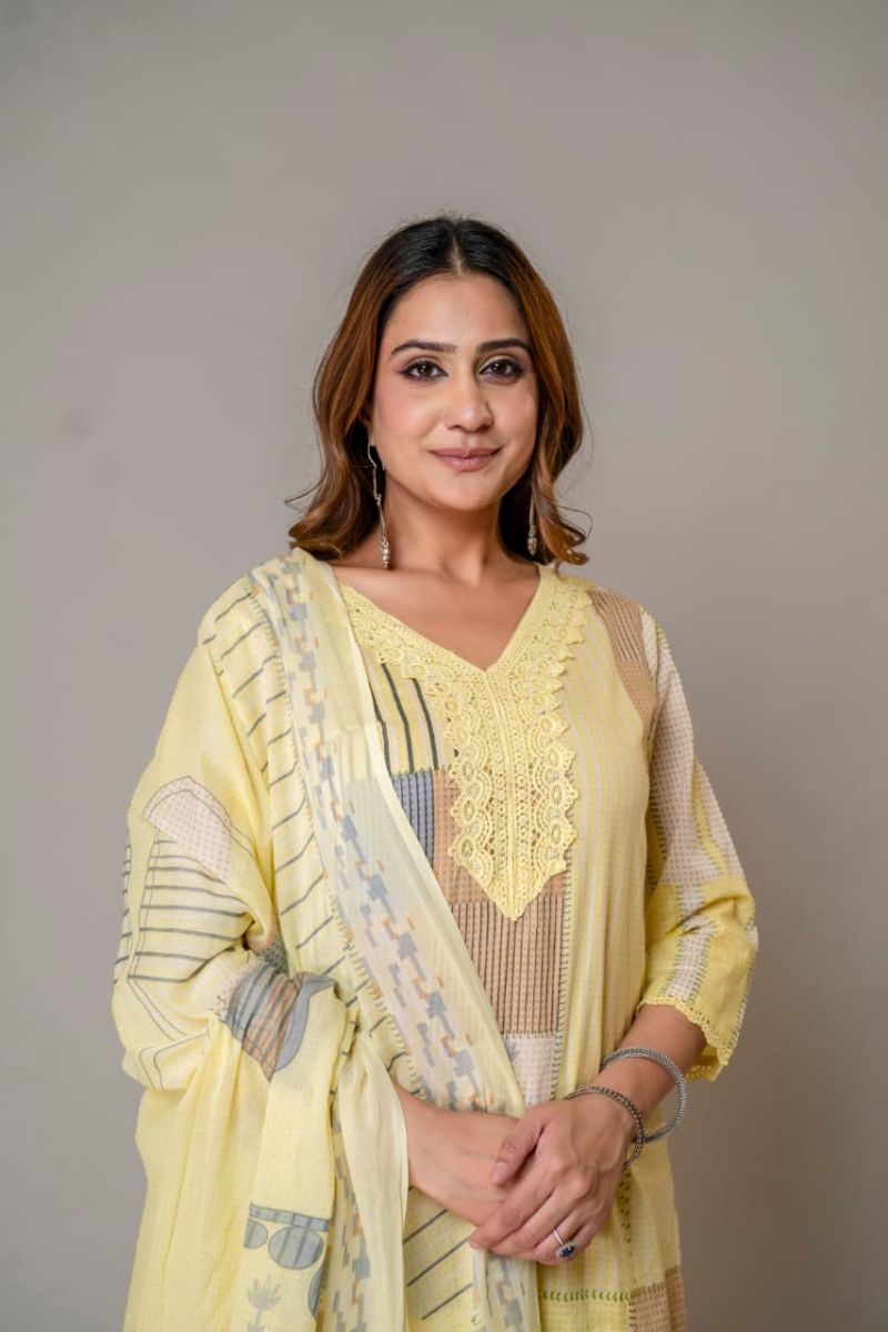 Tlc Vol 181 Cotton Printed Fancy Kurti With Bottom Dupatta Collection — Wholesale Kurtis, Vardan Ethnic wholesale from Surat — Photo 4