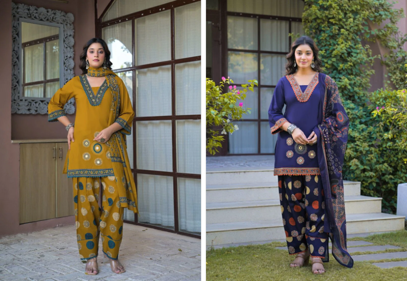 Tlc Vol 192 Wholesale Cotton Print Embroidered Farshi Salwar Suit Catalog — Wholesale Kurtis, Vardan Ethnic wholesale from Surat — Photo 5