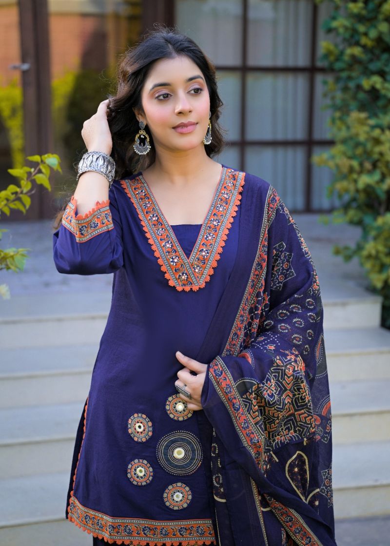 Tlc Vol 192 Wholesale Cotton Print Embroidered Farshi Salwar Suit Catalog