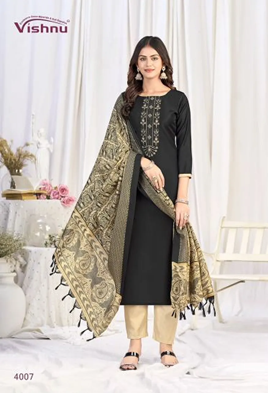 Vishnu Evanka Vol 16 Wholesale Roman Silk Printed Dress Material Catalog — Wholesale Salwar Suits, Vishnu wholesale from Surat — Photo 2