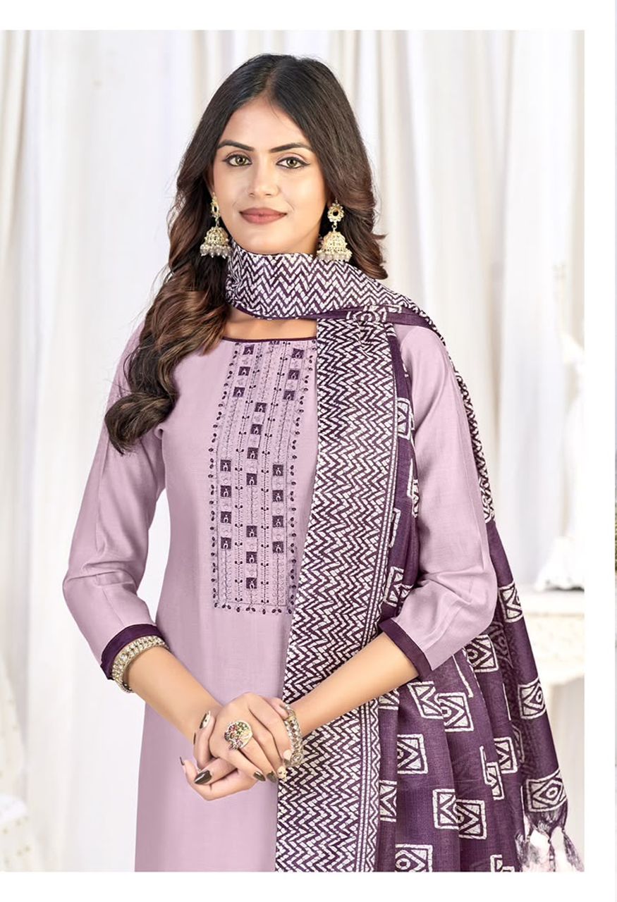 a Vol-16 Premium Roman Silk Unstitched Suit Material — Wholesale Dress Material, Vardan Ethnic wholesale from Surat — Photo 11