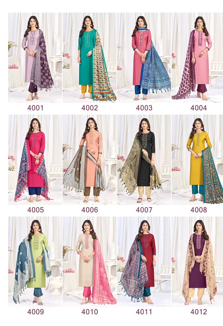 Vishnu Evanka Vol-16 Premium 3-Piece Unstitched Suit Material — Wholesale Dress Material, Vardan Ethnic wholesale from Surat — Photo 12