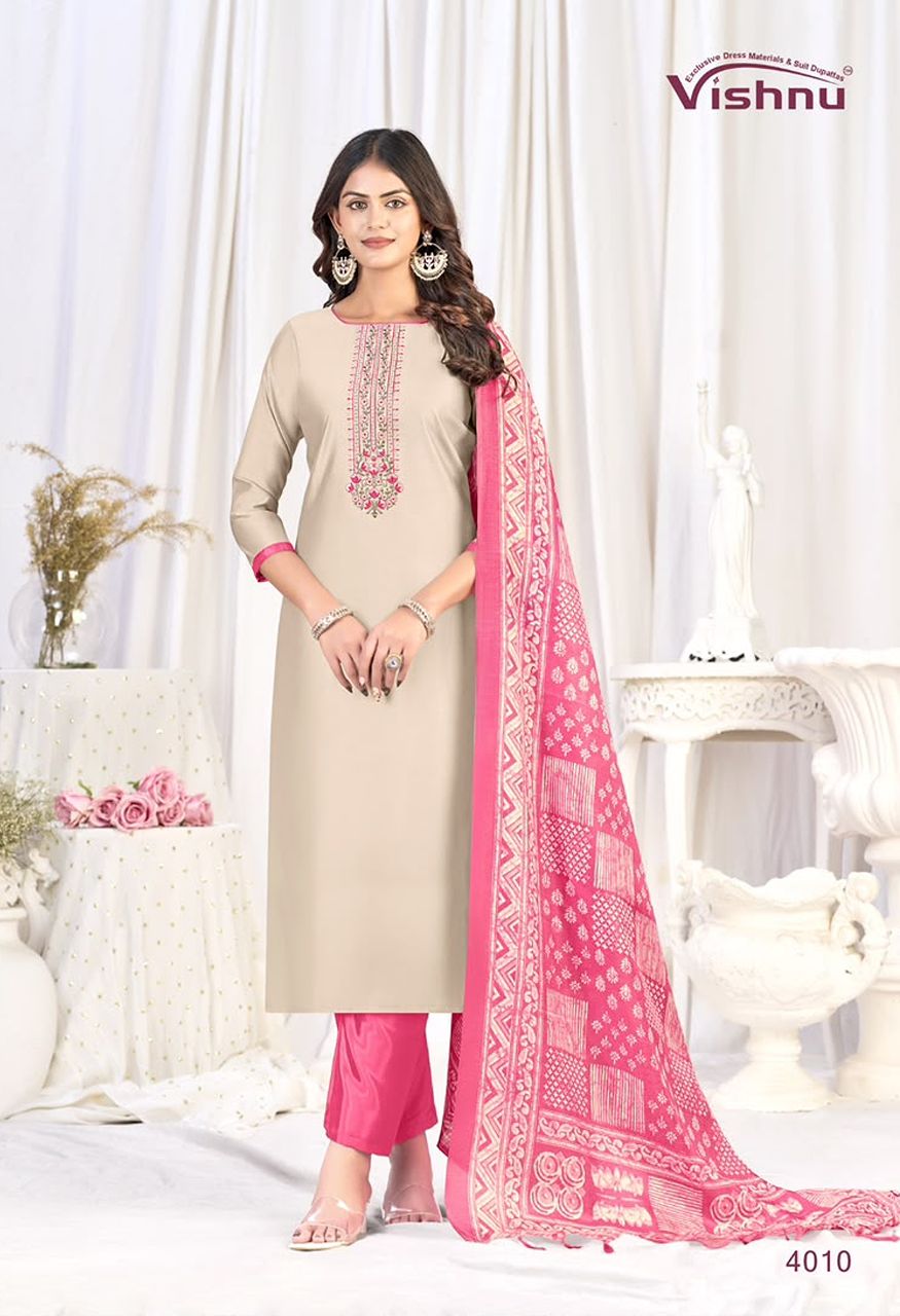 Vishnu Evanka Vol-16 Premium 3-Piece Unstitched Suit Material — Wholesale Dress Material, Vardan Ethnic wholesale from Surat — Photo 3