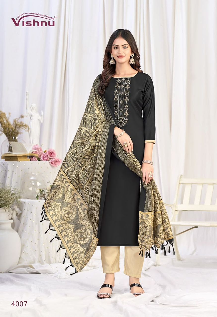 Vishnu Evanka Vol-16 Premium 3-Piece Unstitched Suit Material — Wholesale Dress Material, Vardan Ethnic wholesale from Surat — Photo 7