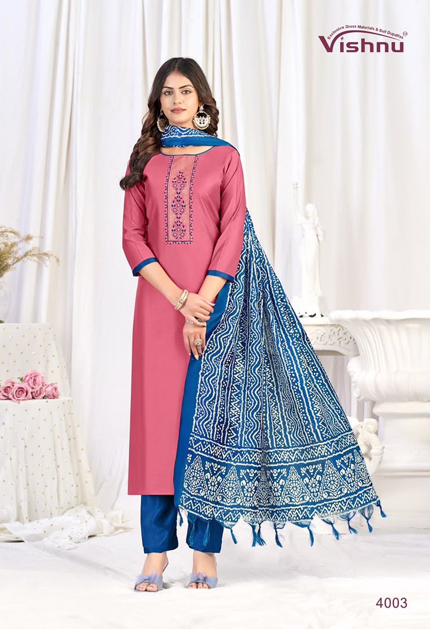 Vishnu Evanka Vol-16 Premium 3-Piece Unstitched Suit Material — Wholesale Dress Material, Vardan Ethnic wholesale from Surat — Photo 9