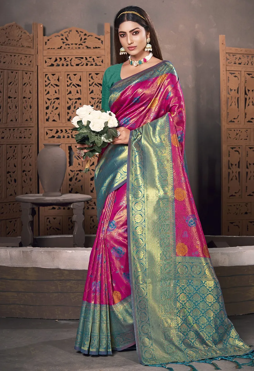 Bunawat Ruchi Patola Silk Saree with Patola Silk Blouse