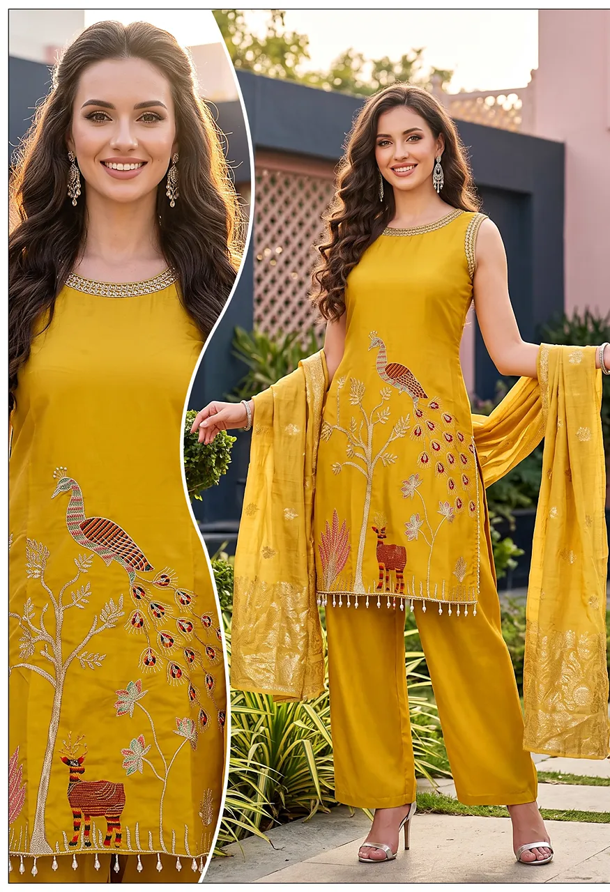 Glass Roman 3 Pcs More+ Basuri Design Cut Sleeves Combo
