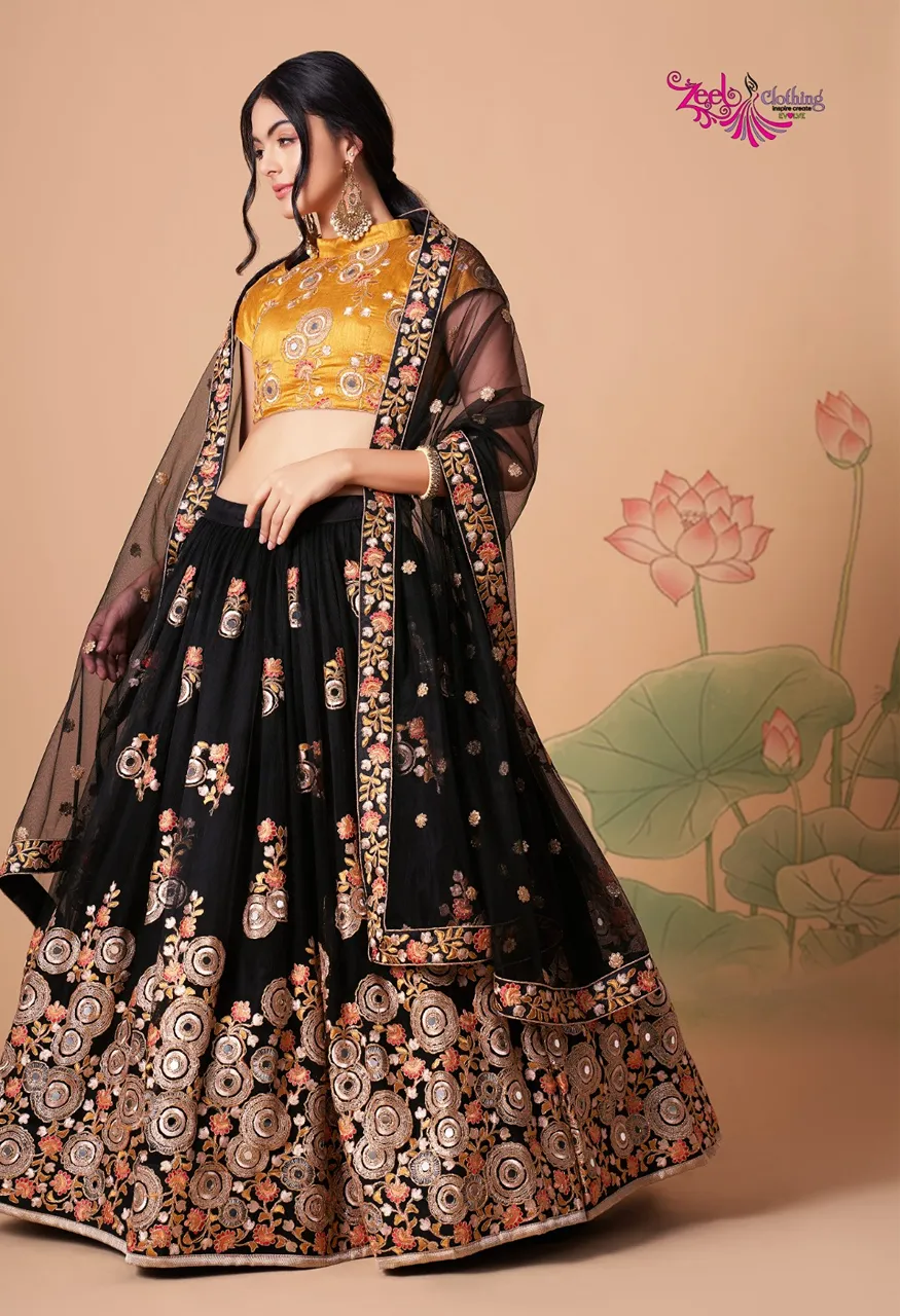 Zeel Neo Romantic Vol 03 Designer Lehenga Set — Singles, Vardan Ethnic wholesale from Surat — Photo 3