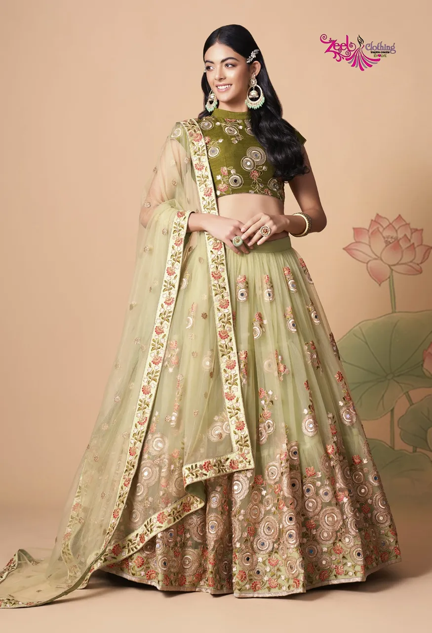 Zeel Neo Romantic Vol 03 Designer Lehenga Set — Singles, Vardan Ethnic wholesale from Surat — Photo 8