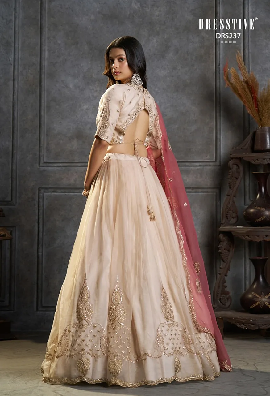 Arya Saanjh Pure Organza Embroidered Lehenga Set — Wholesale Lehenga, Vardan Ethnic wholesale from Surat — Photo 9
