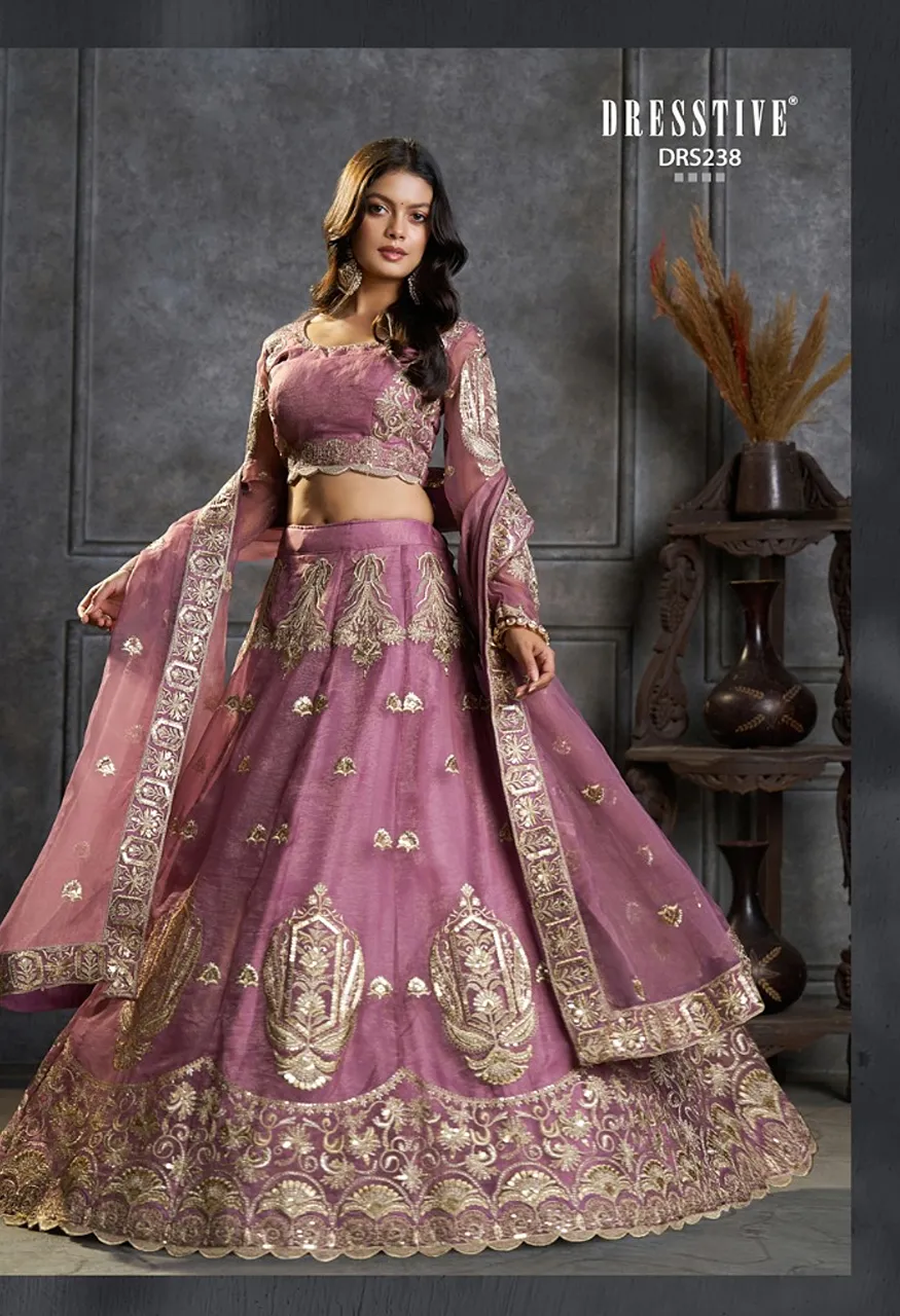 Arya Saanjh Pure Organza Embroidered Lehenga Set — Wholesale Lehenga, Vardan Ethnic wholesale from Surat — Photo 2