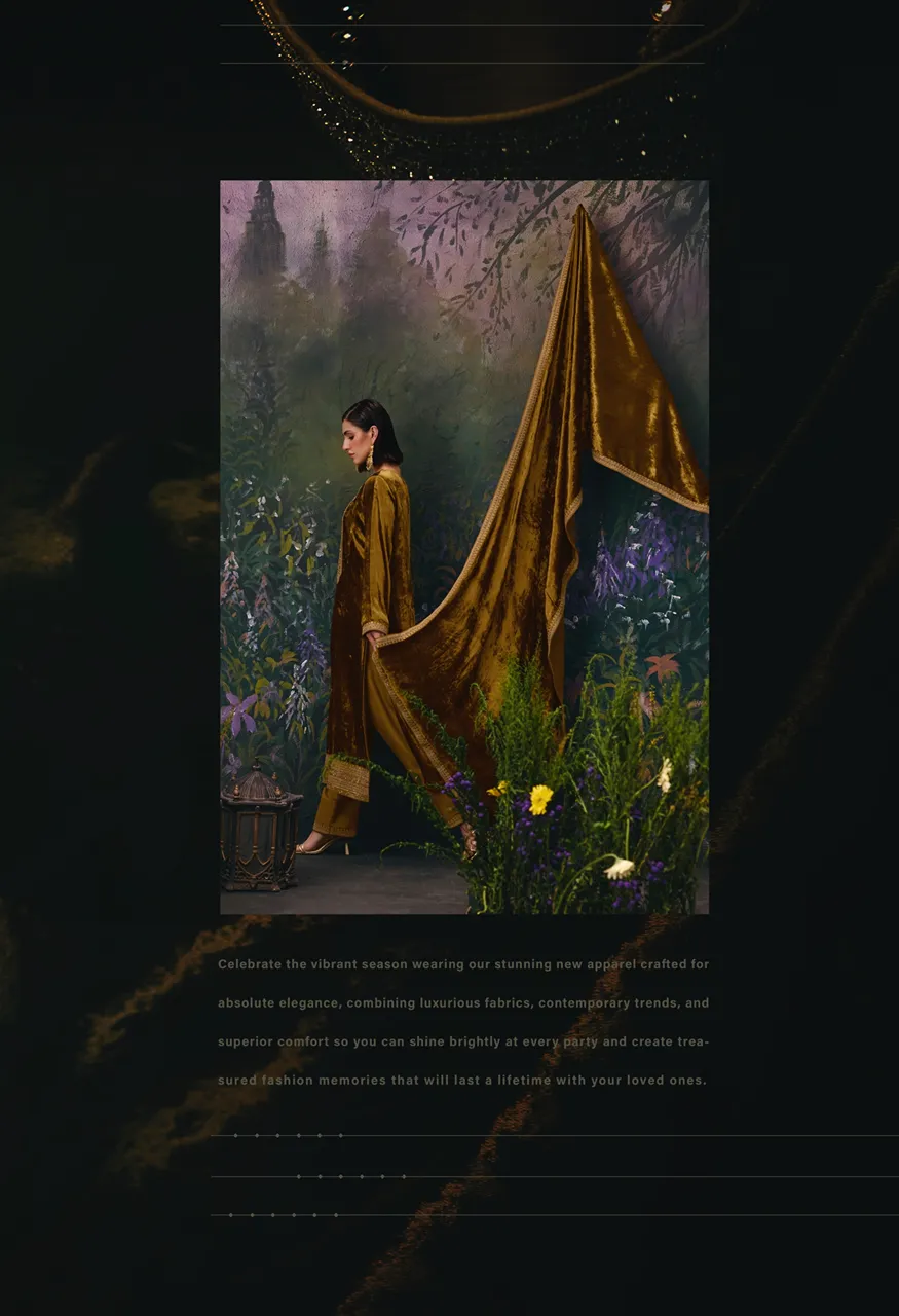 Aiqa Divine Elegance Top Bottom Fabric Catalog — Wholesale Pakistani Suits, Vardan Ethnic wholesale from Surat — Photo 11