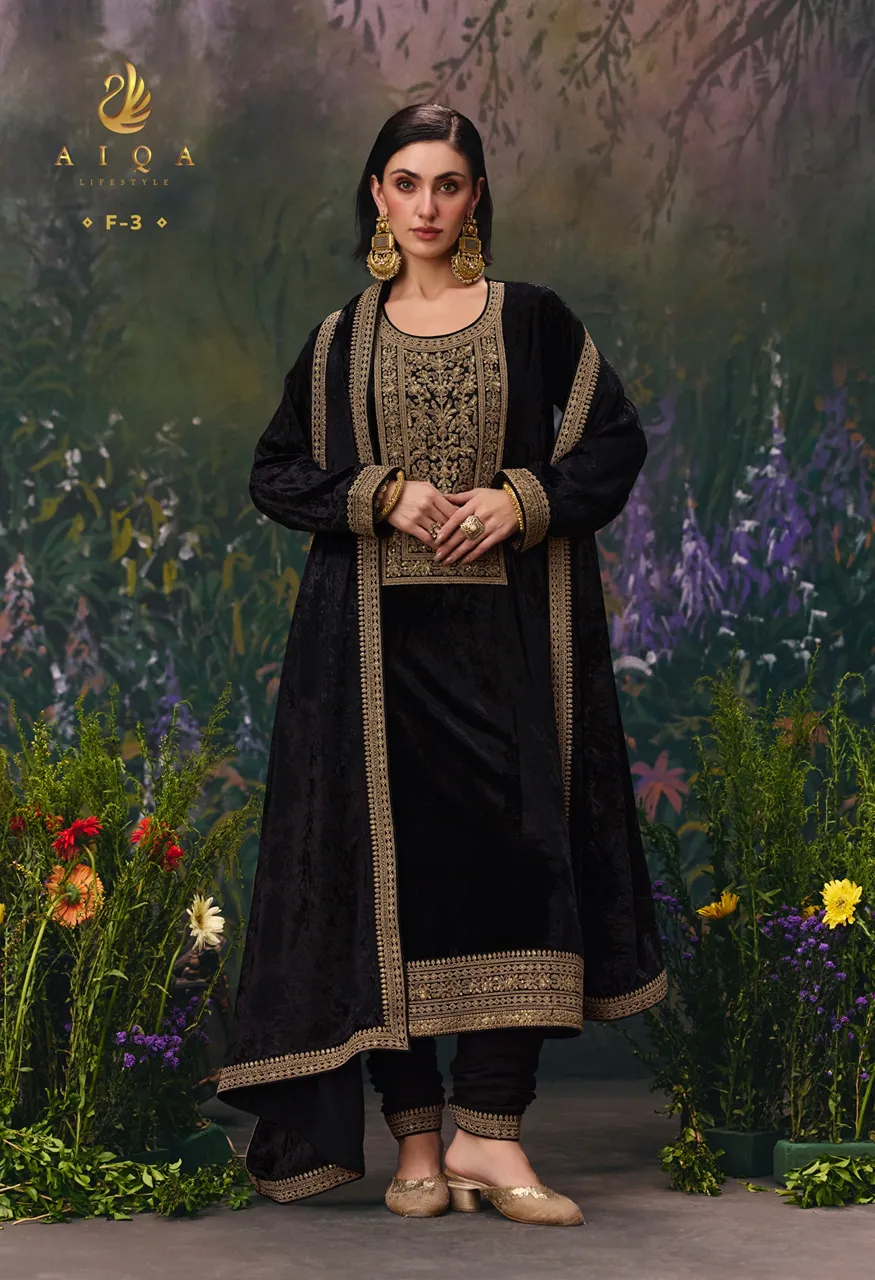 Aiqa Divine Elegance Top Bottom Fabric Catalog — Wholesale Pakistani Suits, Vardan Ethnic wholesale from Surat — Photo 2