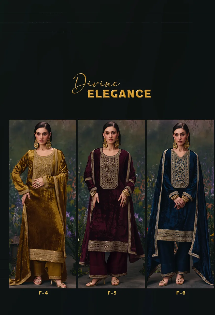 Aiqa Divine Elegance Top Bottom Fabric Catalog — Wholesale Pakistani Suits, Vardan Ethnic wholesale from Surat — Photo 16