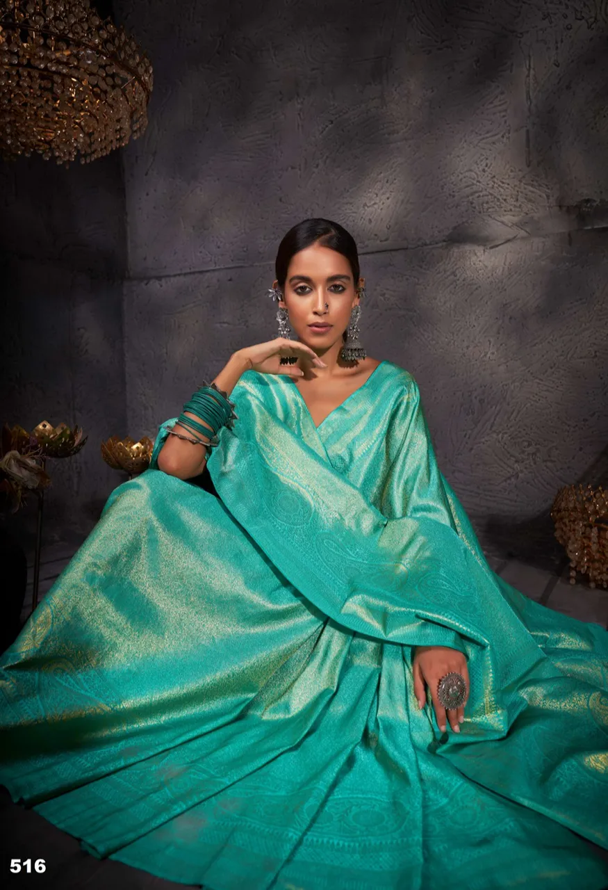 SL Banarasi-2 Pure Kanjivaram Weaving Silk Saree with Blouse