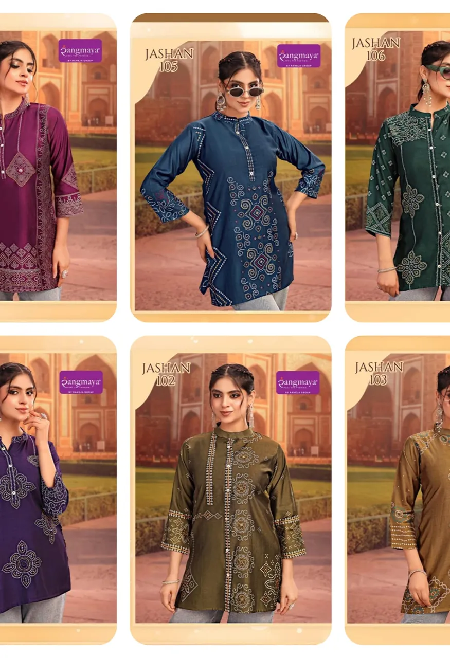 Jashan Maslin Designer Top Catalog for Women — Western Wear, Vardan Ethnic wholesale from Surat — Photo 8