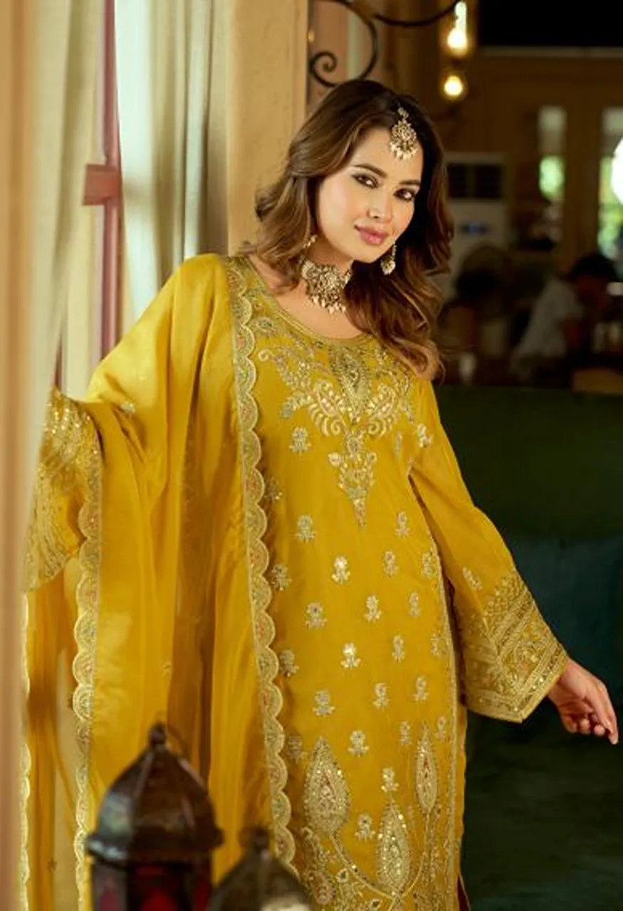 Zaveri Aroma Readymade Soft Organza Embroidered Salwar Kameez Catalog — Wholesale Salwar Suits, ZAVERI wholesale from Surat — Photo 4