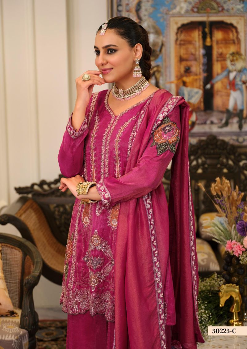 Zaveri D 50225 C Viscose Simar Beats Work Designer Salwar Kameez Catalog