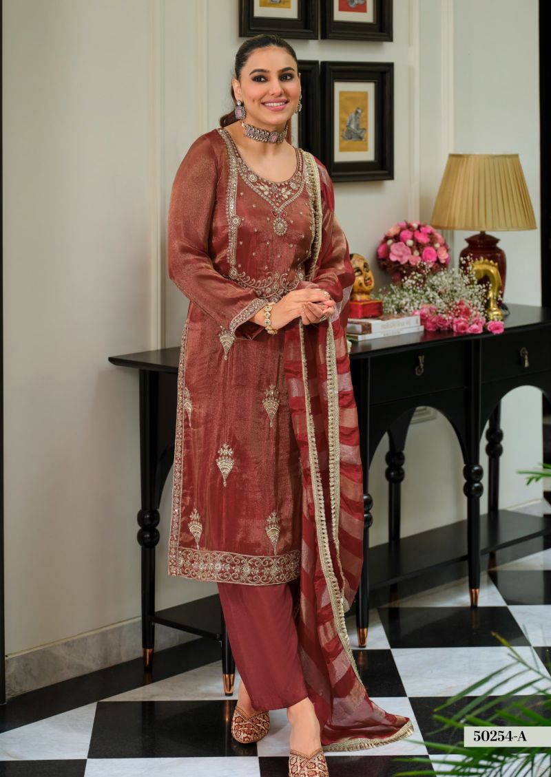 Zaveri D 50254 A Readymade Viscose Simar Beats Embroidered Salwar Kameez Catalog