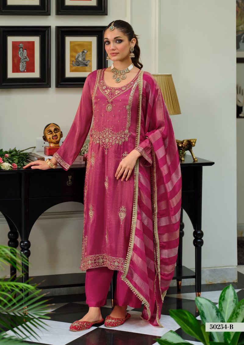 Zaveri D 50254 B Readymade Viscose Simar Beats Embroidered Salwar Kameez Catalog