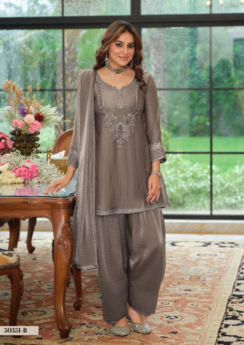 Zaveri D 50351 B Marvel Silk Beats Embroidered Designer Salwar Kameez Collection — Wholesale Salwar Suits, Eba Lifestyle wholesale from Surat — Photo 2